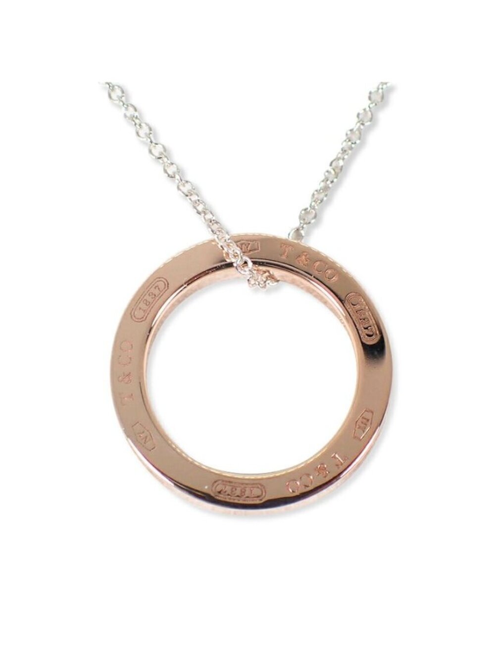 Tiffany & Co 925 Metal 1837 Circle Necklace